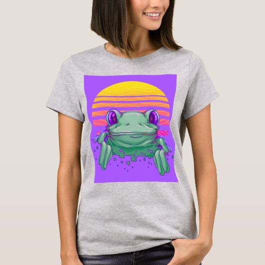 FROGおもしろいヴィンテージTシャツ Tシャツ (正面)