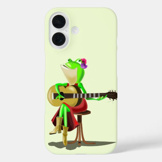 Frogおもしろい's遊 Guitar iPhoneケース Case-Mate iPhoneケース (裏面)