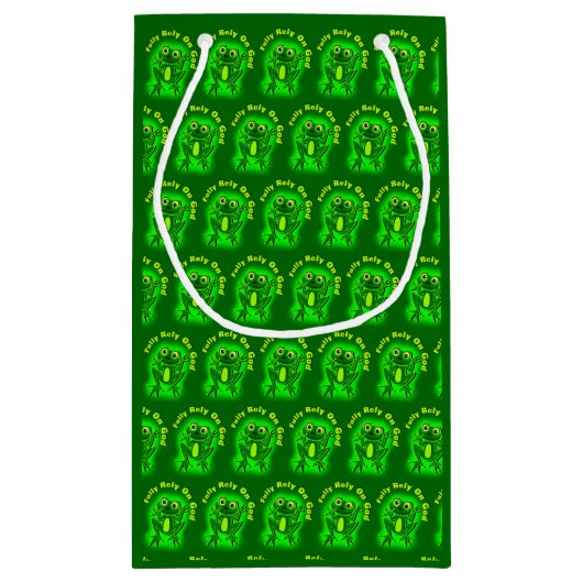 FROGが神に完全に依存 スモールペーパーバッグ (裏面)