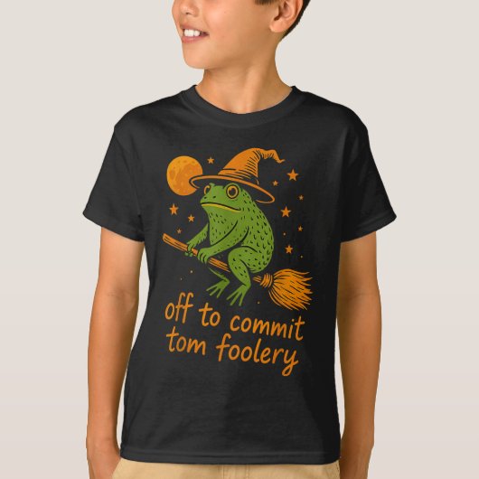 Frogウィザーお洒落ド – Off To Commit Tomflorery F Tシャツ (正面)