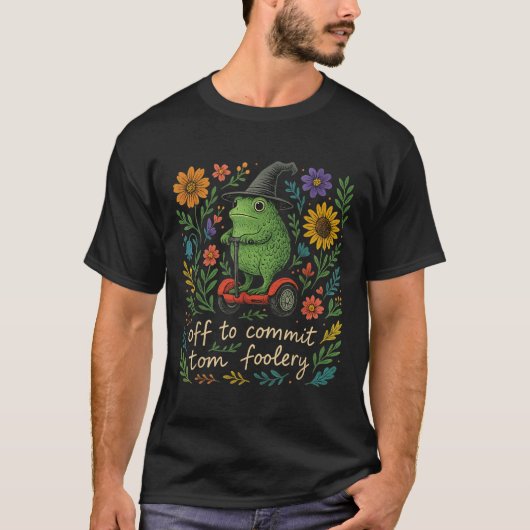 Frogウィザーお洒落ド – Off To Commit Tomflorery F Tシャツ (正面)