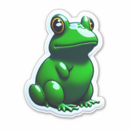 Frogスタンプのリブ付き装飾オプション シール