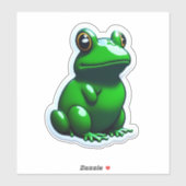Frogスタンプのリブ付き装飾オプション シール (シート)