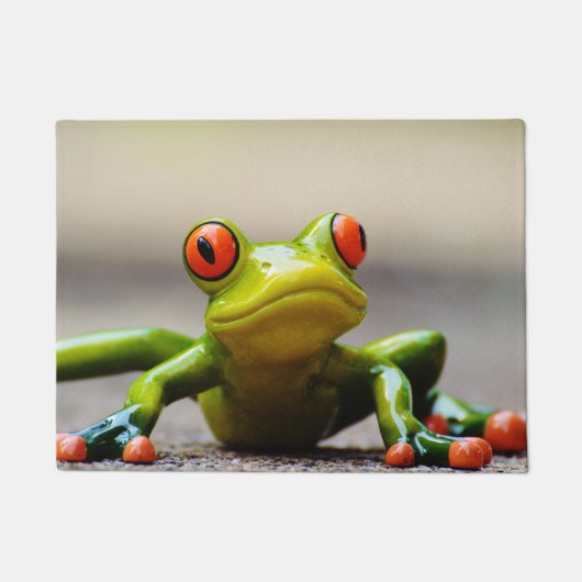 Frogマクロ ドアマット (正面)