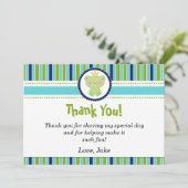 Frog王子のサンキューカードの濃紺の緑 サンキューカード (スタンド正面)