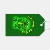 FROG神の贈り物に完全に依存するラベル ギフトタグ (正面(横))