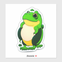 Frog表現をテーマにしたシール付き シール