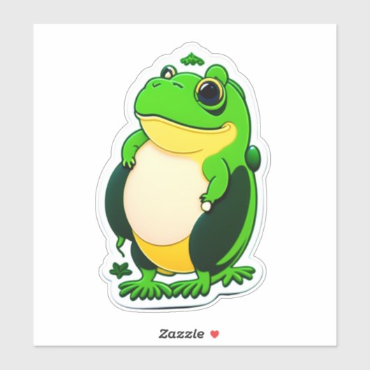 Frog表現をテーマにしたシール付き シール (シート)