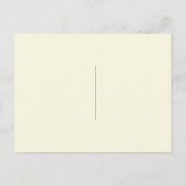 Frog お洒落 Couple Wedding RSVP インビテーションポストカード (裏面)