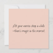 Frog お洒落 inフローラTeacup Flat Greeting Card カード (裏面)