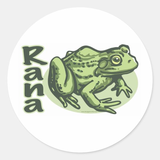Frog イタリアン - Rana Sticker ラウンドシール (正面)