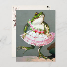 Frog ビクトリアン in Dressはがき ポストカード