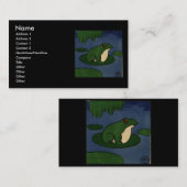 Frog – 古代カラフル書イラストレーション 名刺 (正面/裏面)