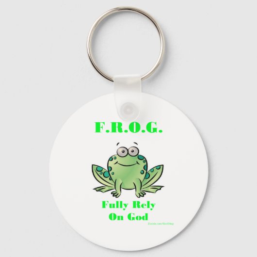 FROG (完全に神に頼る) キーホルダー (正面)