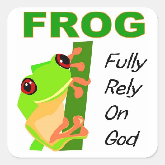 FROG、完全に神に頼る スクエアシール (正面)