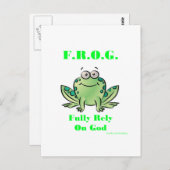 FROG (完全に神に頼る) ポストカード (正面/裏面)