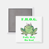 FROG （完全に神に頼る） マグネット (正面/裏面)