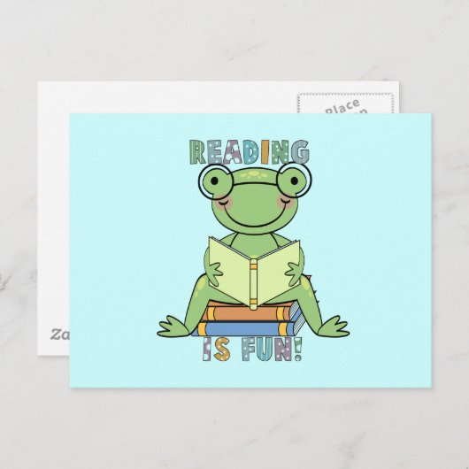 Frog - 読isおもしろいTシャツとギフト ポストカード (正面/裏面)