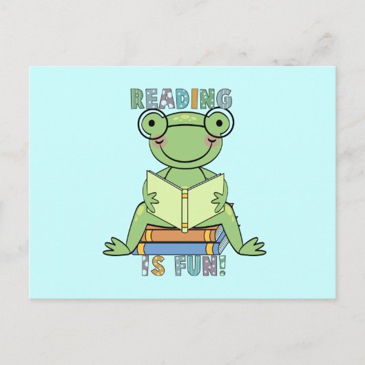Frog - 読isおもしろいTシャツとギフト ポストカード (正面)