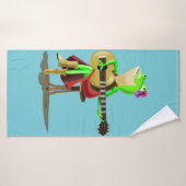 Frog 遊's Guitarおもしろい-カスタムカラー絵画- s バスタオル (バスタオル)