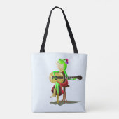 Frog 遊's Guitar Tote Bag – お客様のカラー – 文字 トートバッグ (裏面)