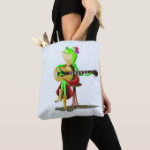 Frog 遊's Guitar Tote Bag – お客様のカラー – 文字 トートバッグ (クローズアップ)