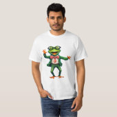 Frog 18先生、教育者、AIがTシャツを生成 Tシャツ (正面フル)