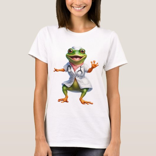 Frog 7ナース,カエル,メディア,ヒキガエル,アイ生成 tシャツ (正面)