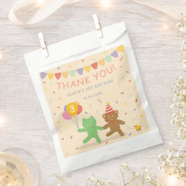 Frog and Bear Birthday Party Favor Bag フェイバーバッグ