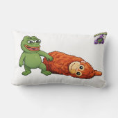 frog and monkey ランバークッション (裏面)