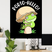 Frog And Mushroom ポスター (ホームオフィス)