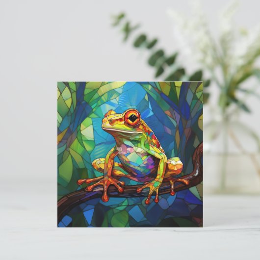 Frog Art Greeting Card カード (スタンド正面)