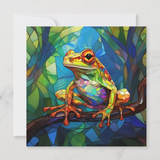 Frog Art Greeting Card カード (正面)