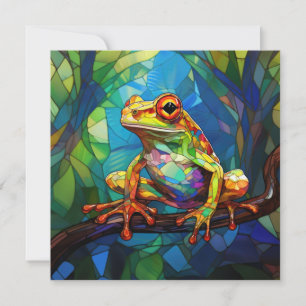 Frog Art Greeting Card カード