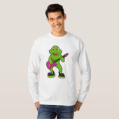 Frog asミュージシャンwith Guitar Tシャツ (正面フル)