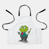 Frog as 先生with Book エプロン (正面)