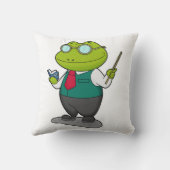 Frog as 先生with Book クッション (裏面)