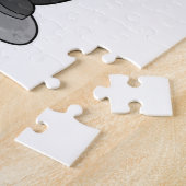 Frog as 先生with Book ジグソーパズル (側面)