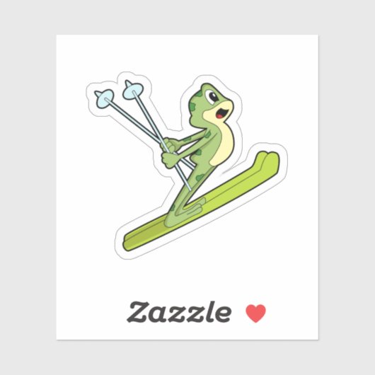 Frog as Ski.PNG シール (シート)