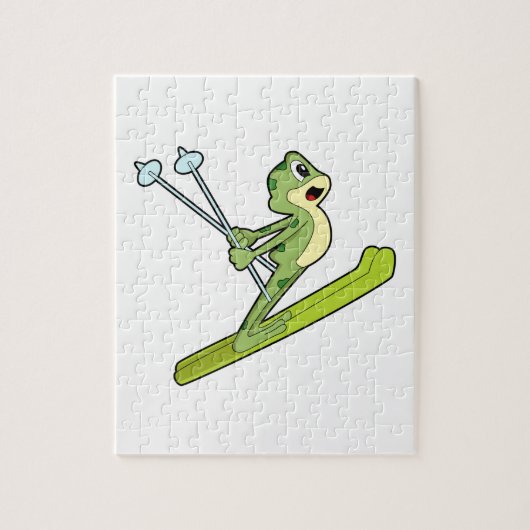 Frog as Ski.PNG ジグソーパズル (縦)