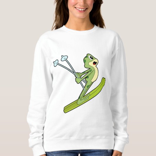 Frog as Ski.PNG スウェットシャツ (正面)