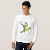 Frog as Ski.PNG スウェットシャツ (正面フル)