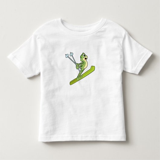 Frog as Ski.PNG トドラーTシャツ (正面)