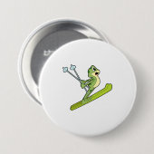 Frog as Ski.PNG 缶バッジ (正面&裏面)