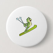 Frog as Ski.PNG 缶バッジ (正面)