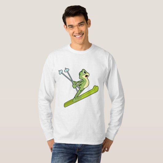 Frog as Ski.PNG Tシャツ (正面フル)