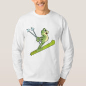 Frog as Ski.PNG Tシャツ (正面)