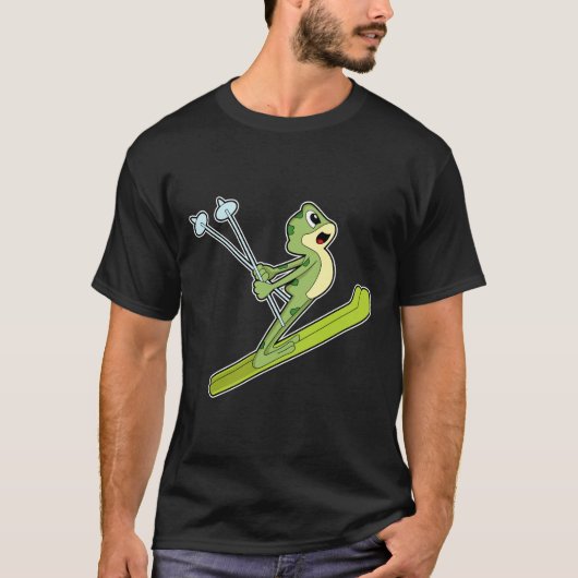 Frog as Ski.PNG Tシャツ (正面)