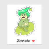 Frog as Wizard with Magic wand シール (シート)