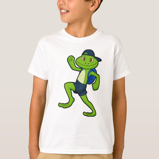 Frog at ランニング Backpack & Hat Tシャツ (正面)